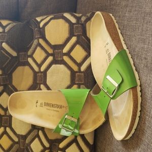 Birkenstock Size 10, Green Patent